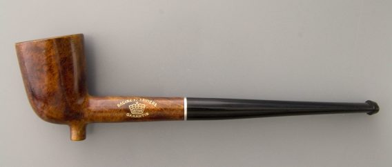 Dublin shape pipe with heel - brown